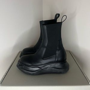 Rick Owens DRKSHDW Black Beatle Abstract Boots
